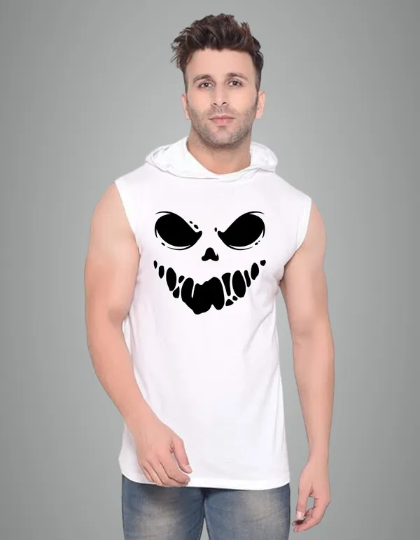 White_Cotton_Blend_Trendy_Ghost_Gym_Vest_For_Men