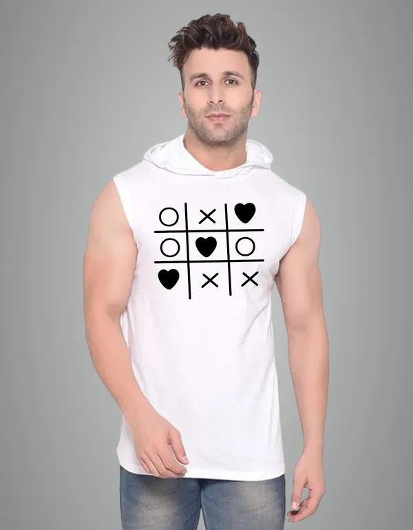 White_Cotton_Blend_Trendy_Tictactoe_Gym_Vest_For_Men