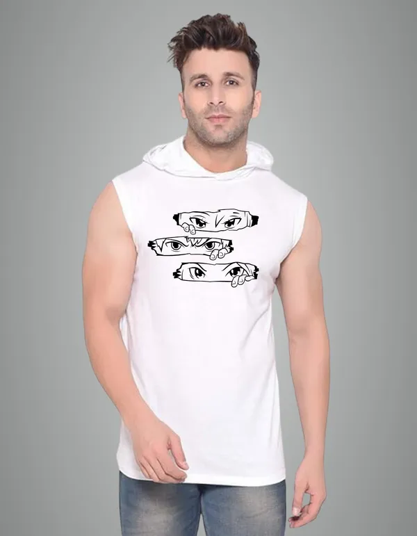 White_Cotton_Blend_Trendy_Eye_Gym_Vest_For_Men