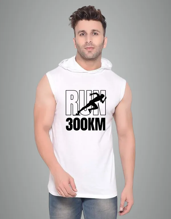 White_Cotton_Blend_Trendy_Run_300Km_Gym_Vest_For_Men
