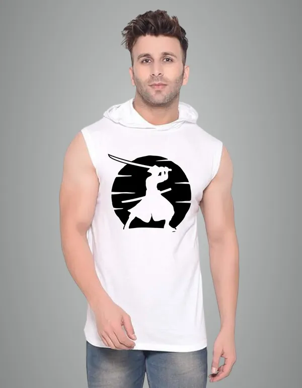 White_Cotton_Blend_Trendy_Ninja_Gym_Vest_For_Men
