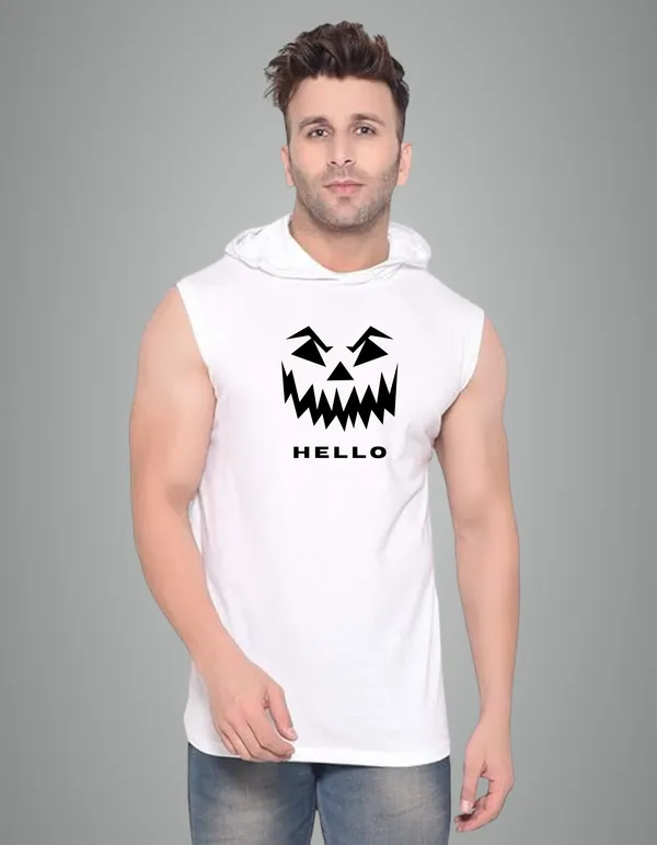 White_Cotton_Blend_Trendy_Hello_Gym_Vest_For_Men