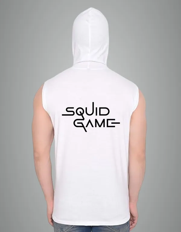 White_Cotton_Blend_Trendy_Squid_Game_Gym_Vest_Back_Print_For_Men