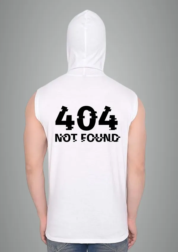 White_Cotton_Blend_Trendy_404_Not_Found_Gym_Vest_Back_Print_For_Men