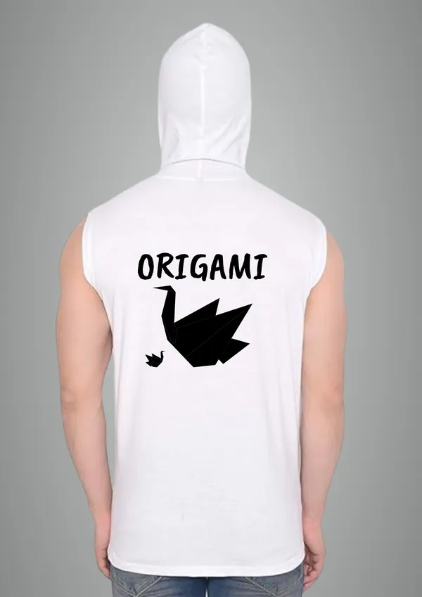 White_Cotton_Blend_Trendy_Origami_Gym_Vest_Back_Print_For_Men