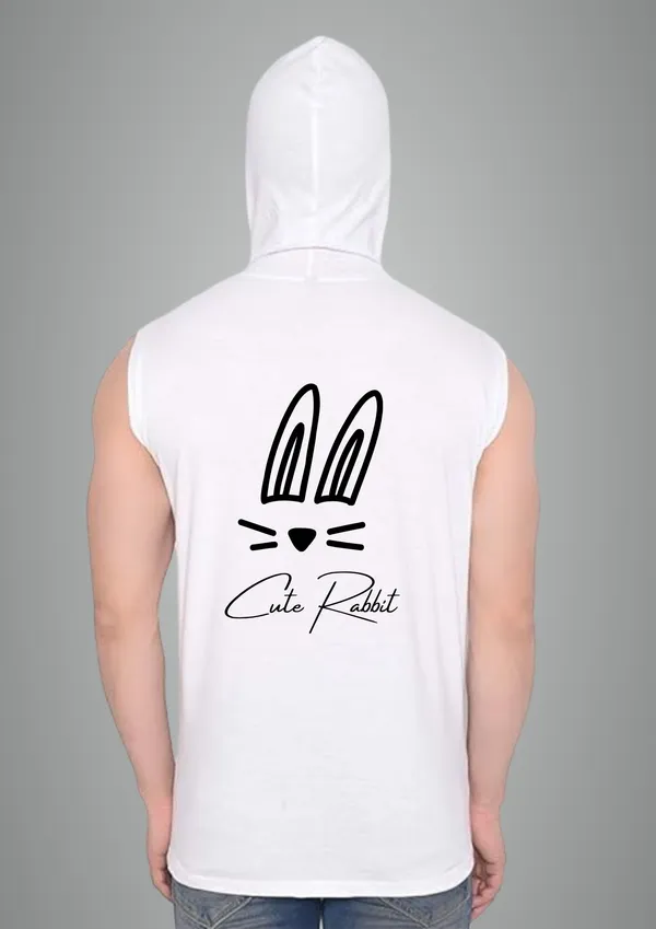 White_Cotton_Blend_Trendy_Cute_Rabbit_Gym_Vest_Back_Print_For_Men