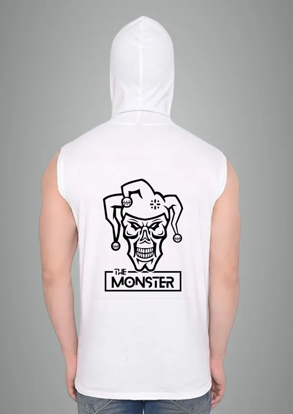 White_Cotton_Blend_Trendy_Monster_Gym_Vest_Back_Print_For_Men