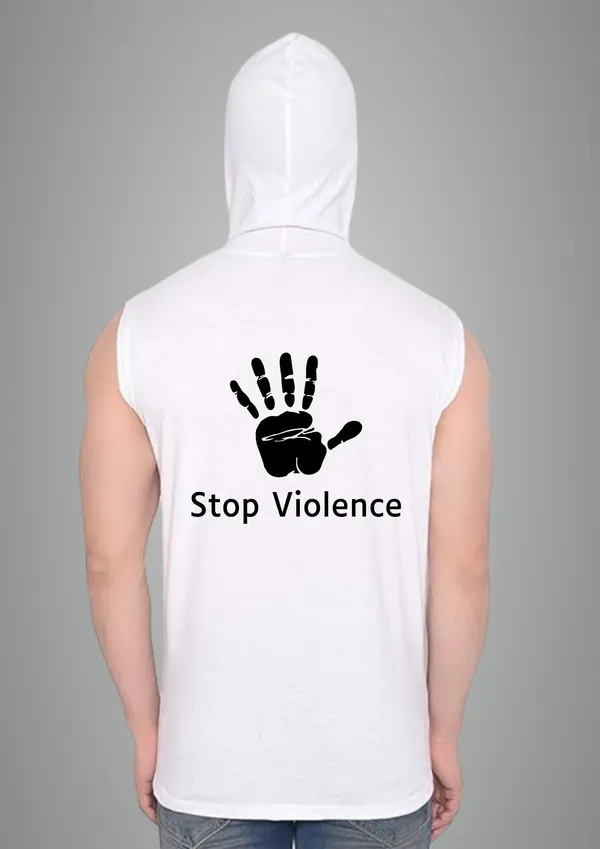 White_Cotton_Blend_Trendy_Stop_Volience_Gym_Vest_Back_Print_For_Men