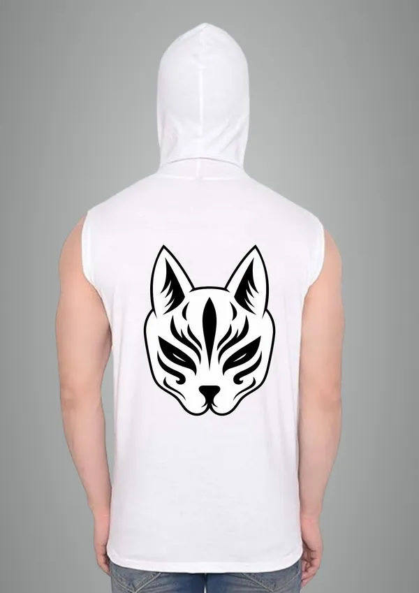 White_Cotton_Blend_Trendy_Catt_Face_Gym_Vest_Back_Print_For_Men