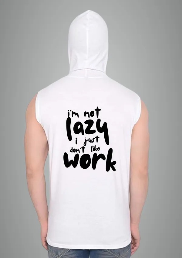 White_Cotton_Blend_Trendy_I'M_Not_Lazy_Gym_Vest_Back_Print_For_Men