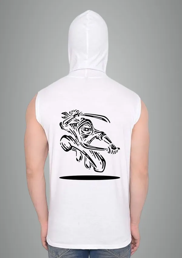White_Cotton_Blend_Trendy_Ninja_Gym_Vest_Back_Print_For_Men