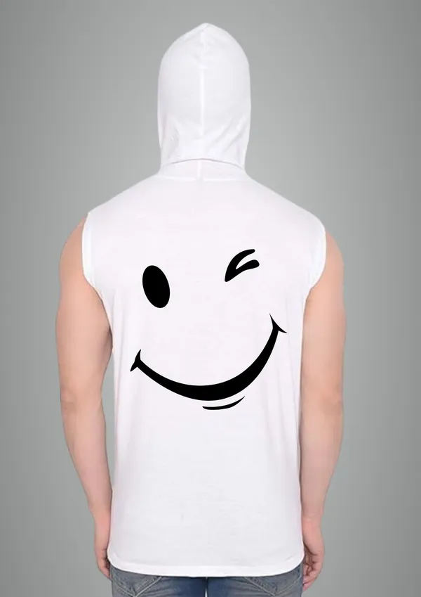 White_Cotton_Blend_Trendy_Smille_Gym_Vest_Back_Print_For_Men