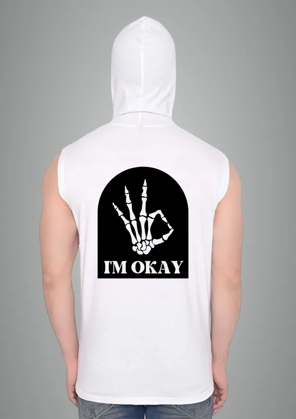 White_Cotton_Blend_Trendy_I_M_Ok_Gym_Vest_Back_Print_For_Men