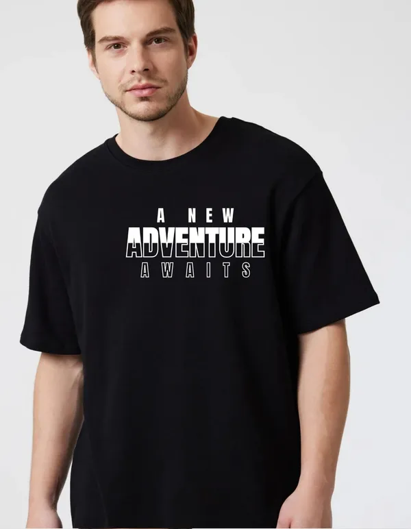 Black_Cotton_Blend_Trendy_New_Adventure_T-Shirt_For_Men