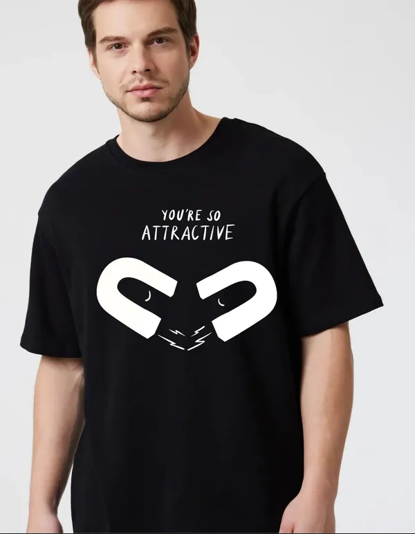 Black_Cotton_Blend_Trendy_Youu_Are_So_Attractive_T-Shirt_For_Men