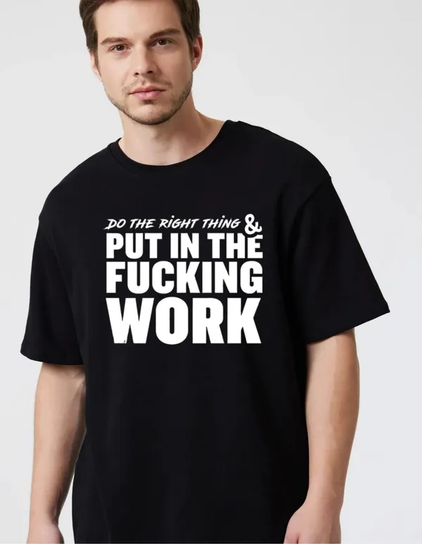 Black_Cotton_Blend_Trendy_Do_The_Right_Thing_T-Shirt_For_Men