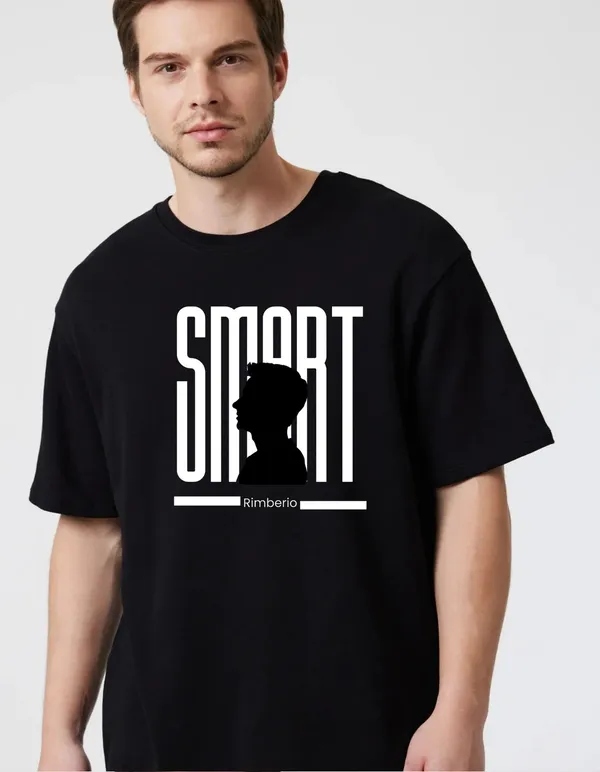 Black_Cotton_Blend_Trendy_Smart_T-Shirt_For_Men