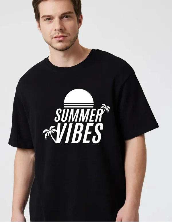 Black_Cotton_Blend_Trendy_Summer_Vibes_T-Shirt_For_Men