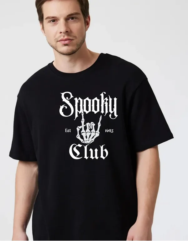 Black_Cotton_Blend_Trendy_Spooky_Club_T-Shirt_For_Men