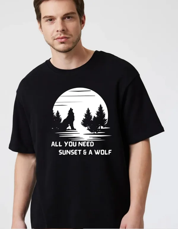 Black_Cotton_Blend_Trendy_All_Youu_Need_T-Shirt_For_Men