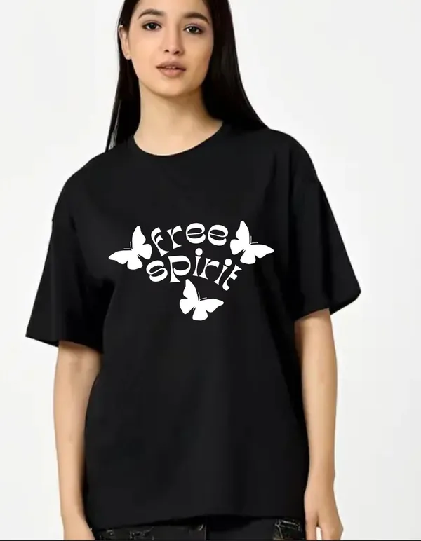 Black_Cotton_Blend_Trendy_Free_Spirit_T-Shirt_For_Women