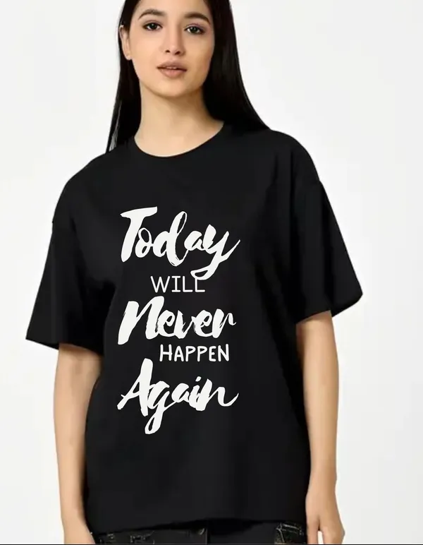 Black_Cotton_Blend_Trendy_Today_Will_T-Shirt_For_Women