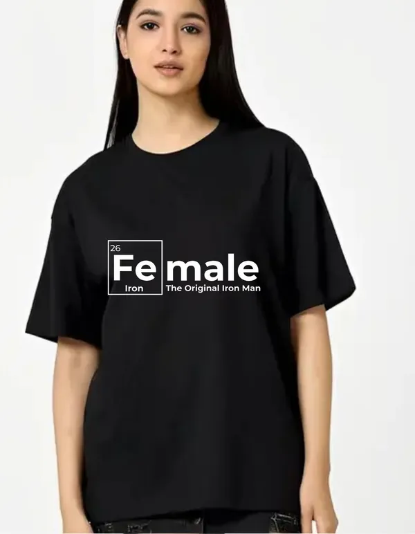 Black_Cotton_Blend_Trendy_Fe_Male_T-Shirt_For_Women