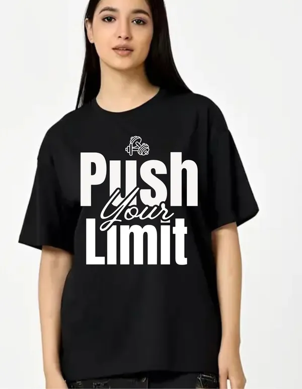 Black_Cotton_Blend_Trendy_Push_Youur_Limit_T-Shirt_For_Women
