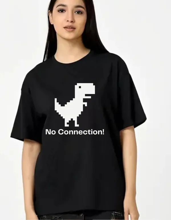 Black_Cotton_Blend_Trendy_No_Connection_T-Shirt_For_Women