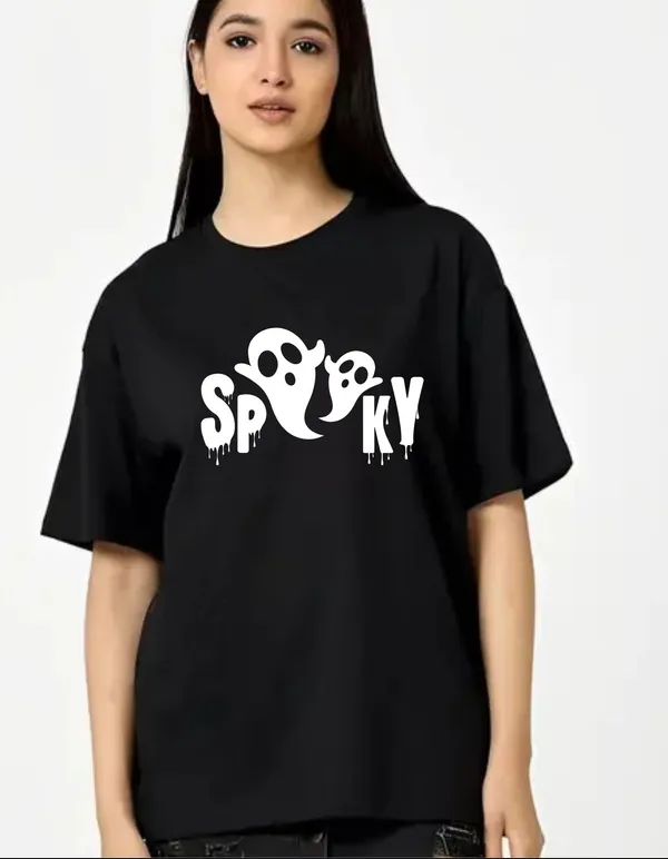 Black_Cotton_Blend_Trendy_Spoky_T-Shirt_For_Women