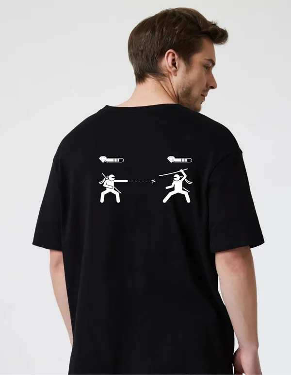 Black_Cotton_Blend_Trendy_Ninja_T-Shirt_Back_Print_For_Men