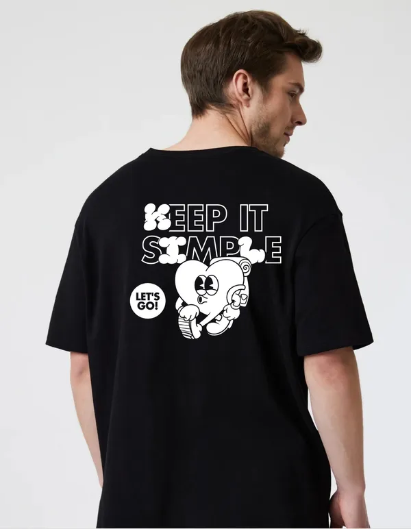 Black_Cotton_Blend_Trendy_Keep_It_Simmple_T-Shirt_Back_Print_For_Men