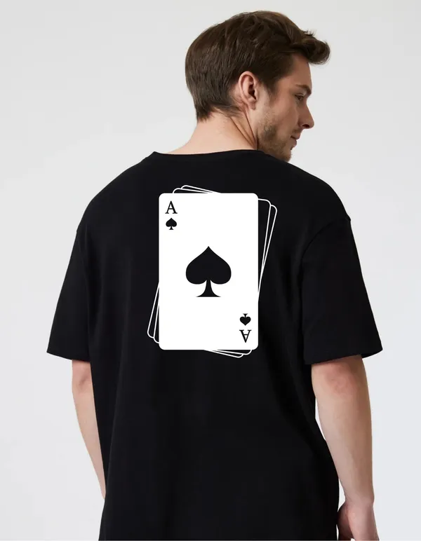 Black_Cotton_Blend_Trendy_Ace_Spade_T-Shirt_Back_Print_For_Men