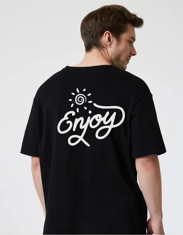 Black_Cotton_Blend_Trendy_Enjoy_T-Shirt_Back_Print_For_Men