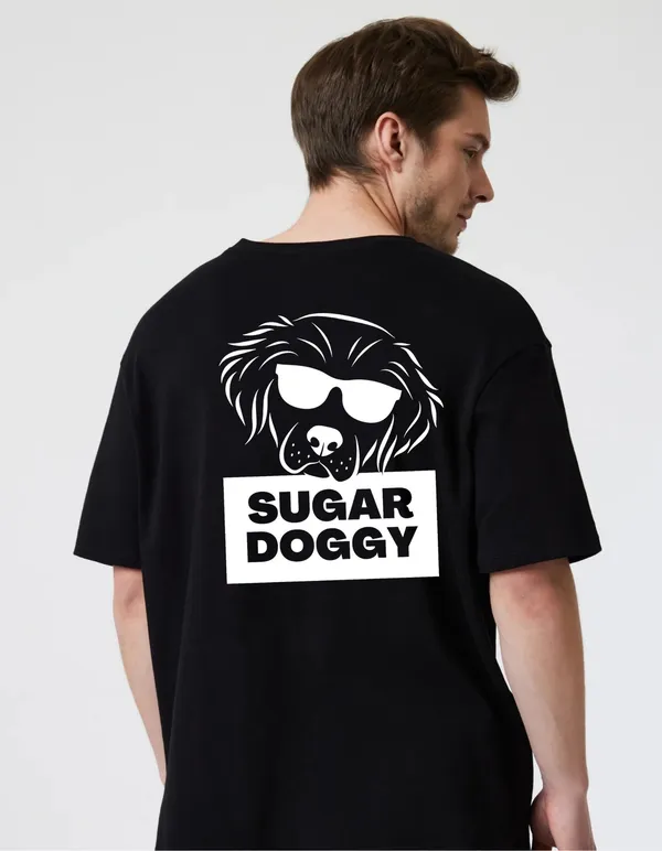 Black_Cotton_Blend_Trendy_Sugar_Doggy_T-Shirt_Back_Print_For_Men