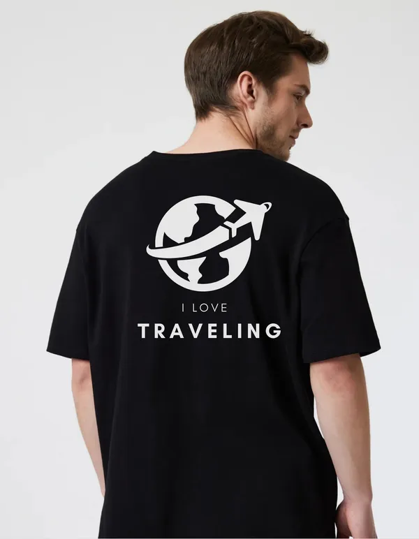 Black_Cotton_Blend_Trendy_I_Love_Traveling_T-Shirt_Back_Print_For_Men