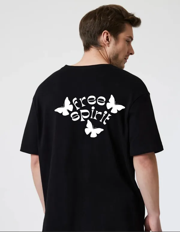 Black_Cotton_Blend_Trendy_Free_Spirit_T-Shirt_Back_Print_For_Men