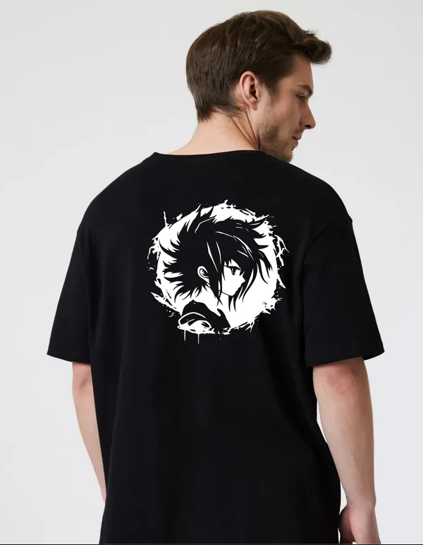 Black_Cotton_Blend_Trendy_Boy_Face_T-Shirt_Back_Print_For_Men