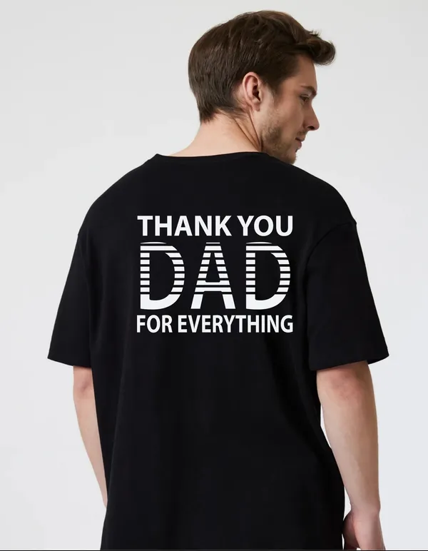 Black_Cotton_Blend_Trendy_Thankyouu_Dad_T-Shirt_Back_Print_For_Men