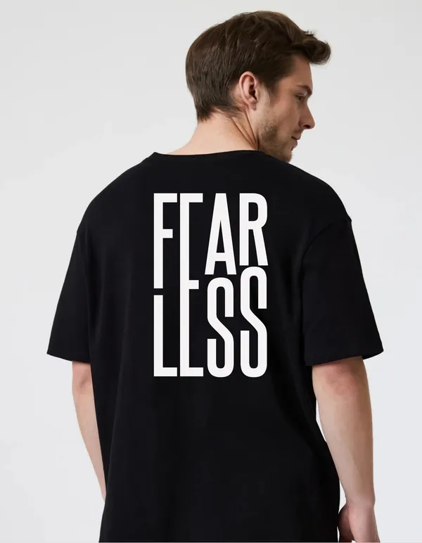 Black_Cotton_Blend_Trendy_Fearless_T-Shirt_Back_Print_For_Men