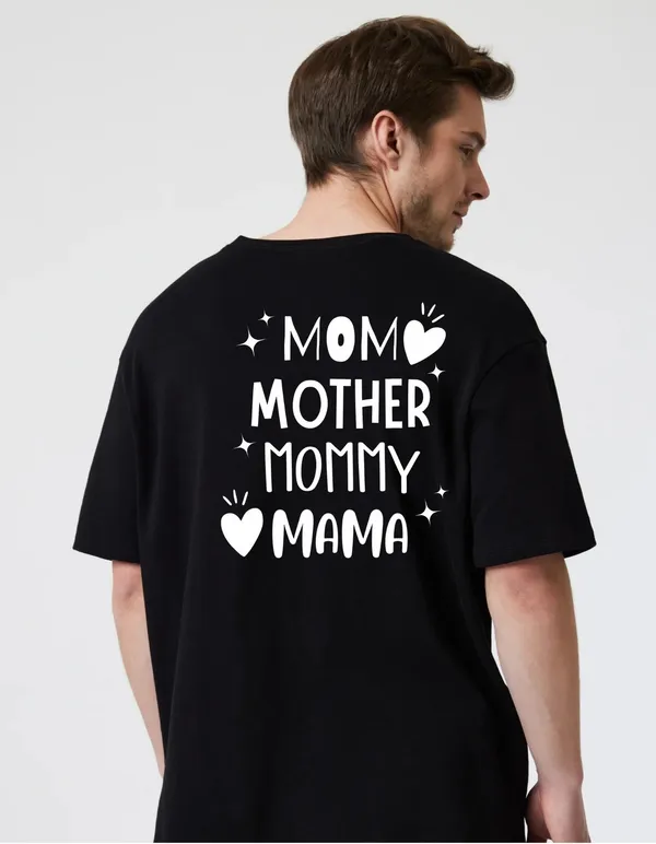 Black_Cotton_Blend_Trendy_Mom_Mother_T-Shirt_Back_Print_For_Men