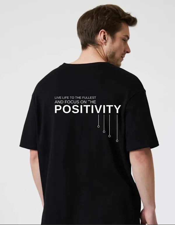 Black_Cotton_Blend_Trendy_Positivity_T-Shirt_Back_Print_For_Men