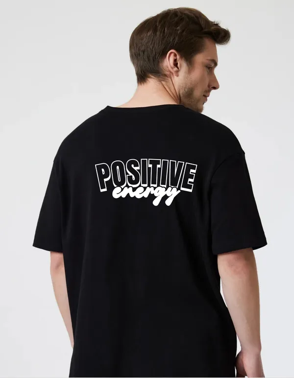 Black_Cotton_Blend_Trendy_Positive_Energy_T-Shirt_Back_Print_For_Men