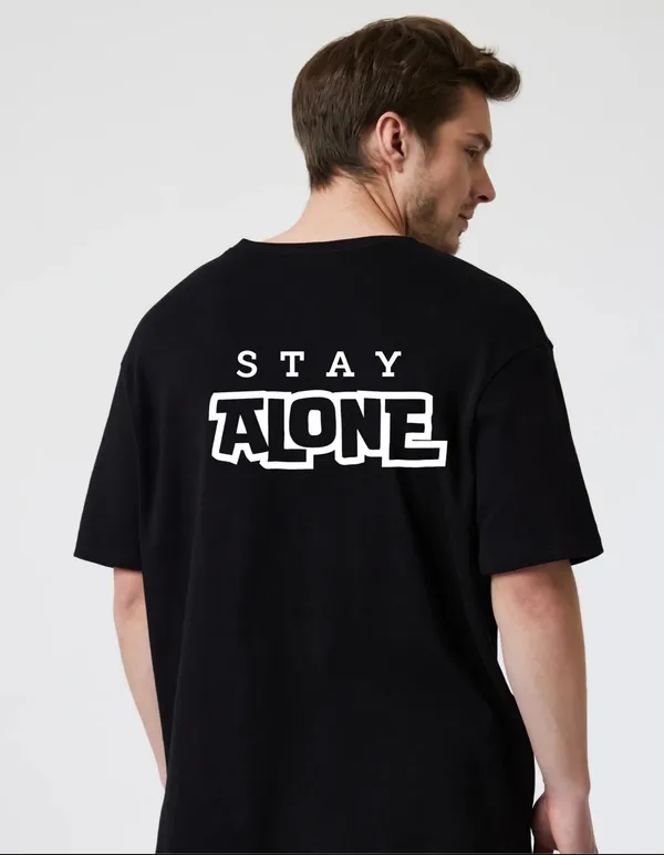 Black_Cotton_Blend_Trendy_Stay_Alone_T-Shirt_Back_Print_For_Men
