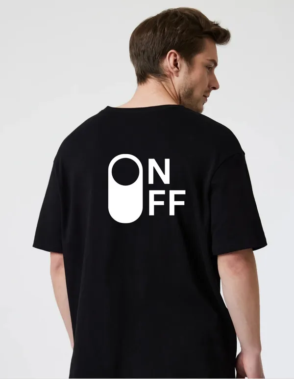 Black_Cotton_Blend_Trendy_On_Off_T-Shirt_Back_Print_For_Men