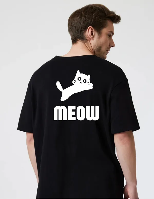 Black_Cotton_Blend_Trendy_Back_Printed_Meow_T-Shirt_Back_Print_For_Men