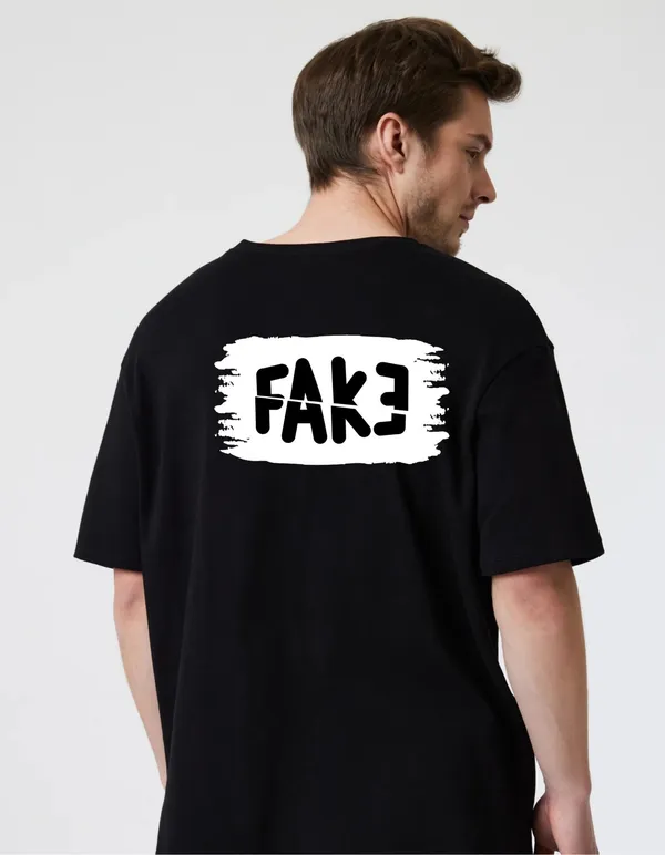 Black_Cotton_Blend_Trendy_Fake_T-Shirt_Back_Print_For_Men
