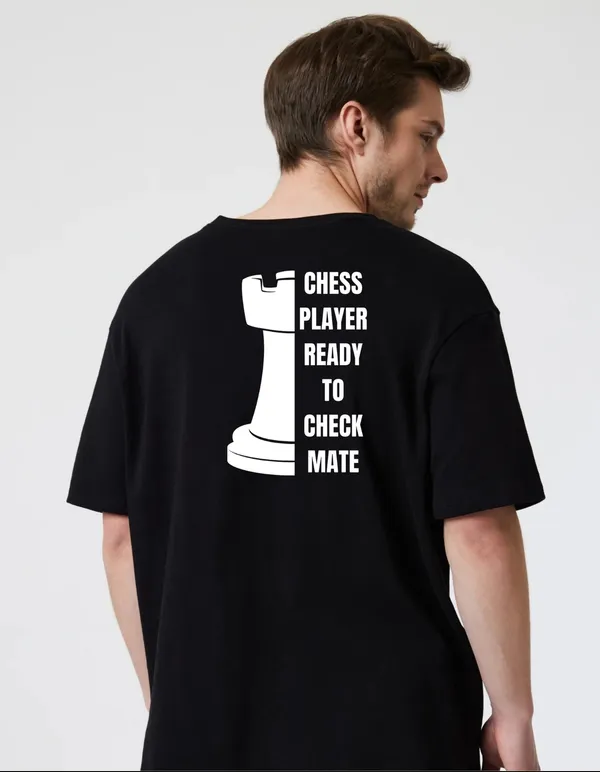 Black_Cotton_Blend_Trendy_Chess_Player_T-Shirt_Back_Print_For_Men