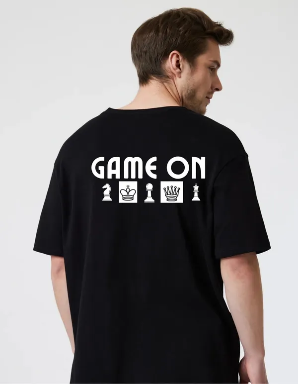 Black_Cotton_Blend_Trendy_Game_On_T-Shirt_Back_Print_For_Men
