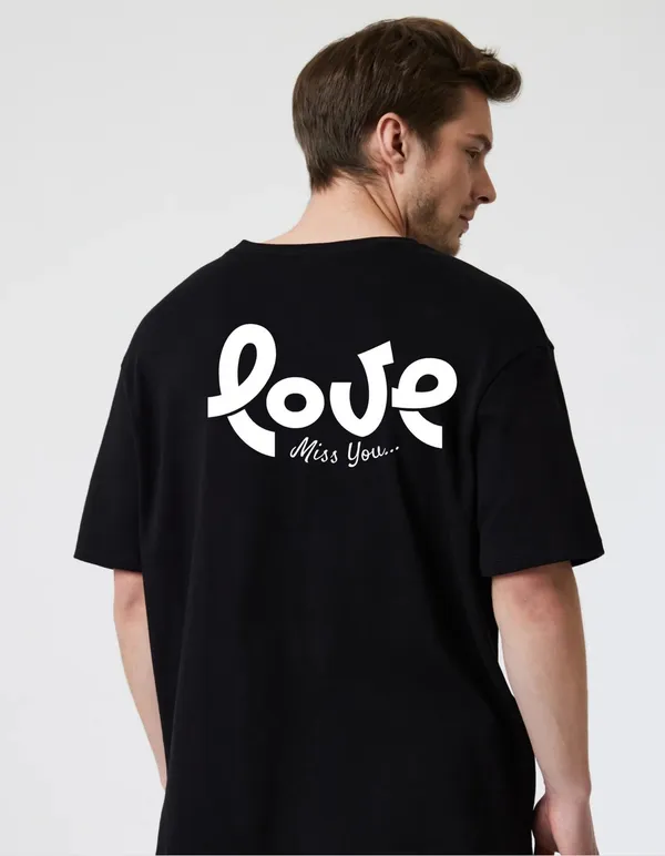 Black_Cotton_Blend_Trendy_Love_Miss_Youu_T-Shirt_Back_Print_For_Men